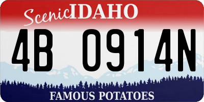 ID license plate 4B0914N