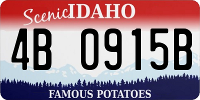 ID license plate 4B0915B