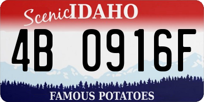 ID license plate 4B0916F