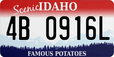 ID license plate 4B0916L