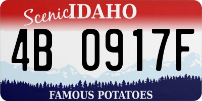 ID license plate 4B0917F