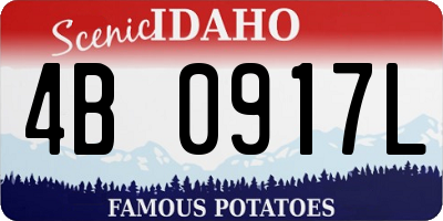 ID license plate 4B0917L