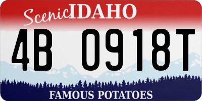 ID license plate 4B0918T