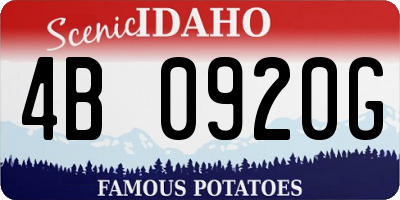 ID license plate 4B0920G
