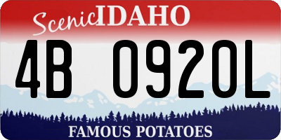 ID license plate 4B0920L