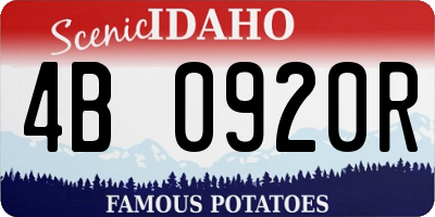 ID license plate 4B0920R