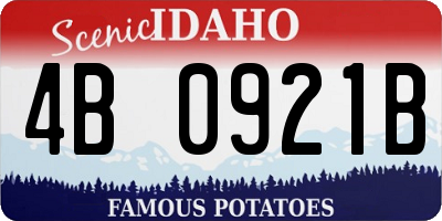 ID license plate 4B0921B