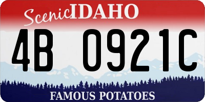 ID license plate 4B0921C