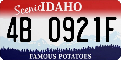 ID license plate 4B0921F