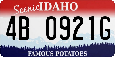 ID license plate 4B0921G