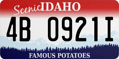 ID license plate 4B0921I