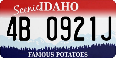 ID license plate 4B0921J