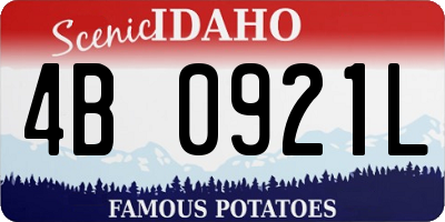 ID license plate 4B0921L