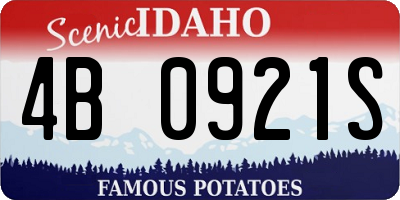 ID license plate 4B0921S