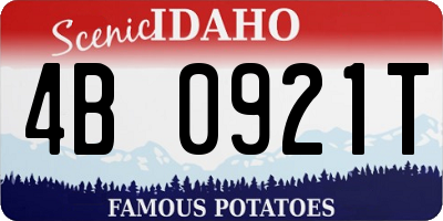 ID license plate 4B0921T