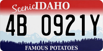 ID license plate 4B0921Y