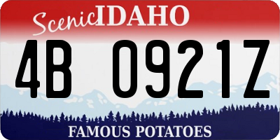 ID license plate 4B0921Z