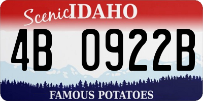 ID license plate 4B0922B