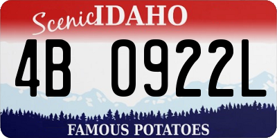 ID license plate 4B0922L