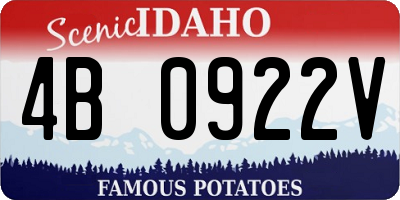 ID license plate 4B0922V