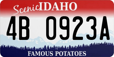ID license plate 4B0923A