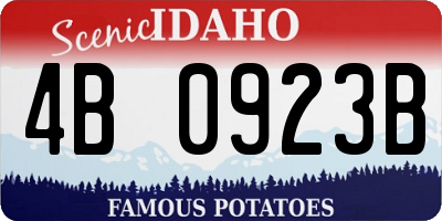 ID license plate 4B0923B