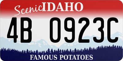 ID license plate 4B0923C