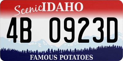 ID license plate 4B0923D