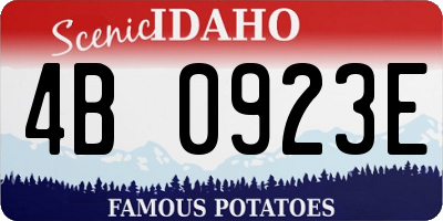 ID license plate 4B0923E