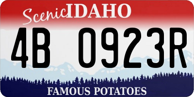 ID license plate 4B0923R