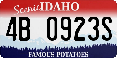 ID license plate 4B0923S