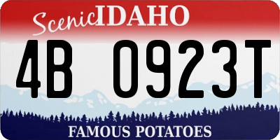 ID license plate 4B0923T