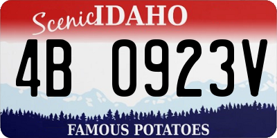 ID license plate 4B0923V
