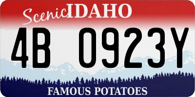 ID license plate 4B0923Y