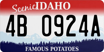 ID license plate 4B0924A