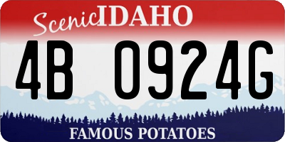 ID license plate 4B0924G