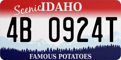 ID license plate 4B0924T