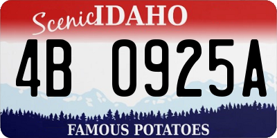 ID license plate 4B0925A