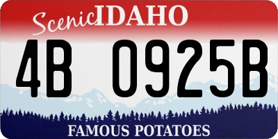 ID license plate 4B0925B