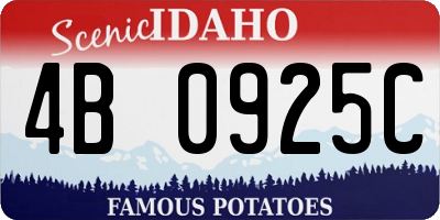 ID license plate 4B0925C
