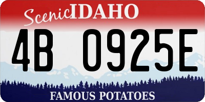 ID license plate 4B0925E