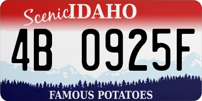 ID license plate 4B0925F