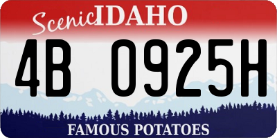 ID license plate 4B0925H