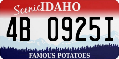 ID license plate 4B0925I