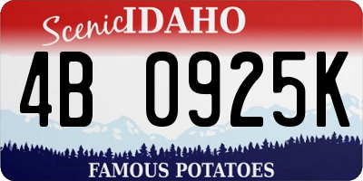 ID license plate 4B0925K