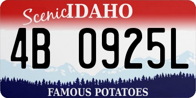ID license plate 4B0925L