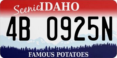 ID license plate 4B0925N