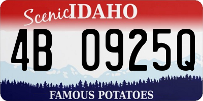 ID license plate 4B0925Q