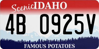 ID license plate 4B0925V