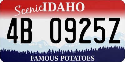 ID license plate 4B0925Z